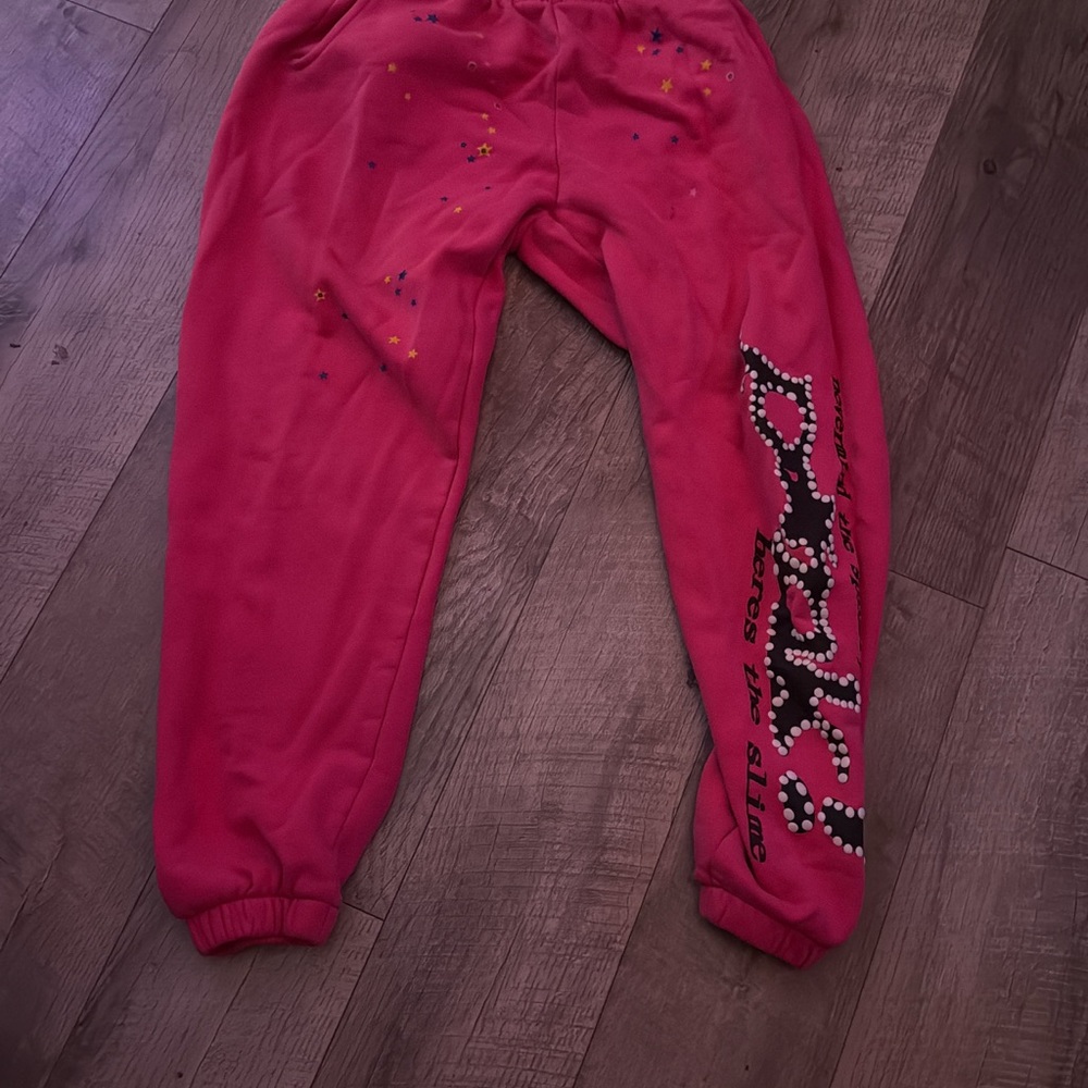 Pink spider pants